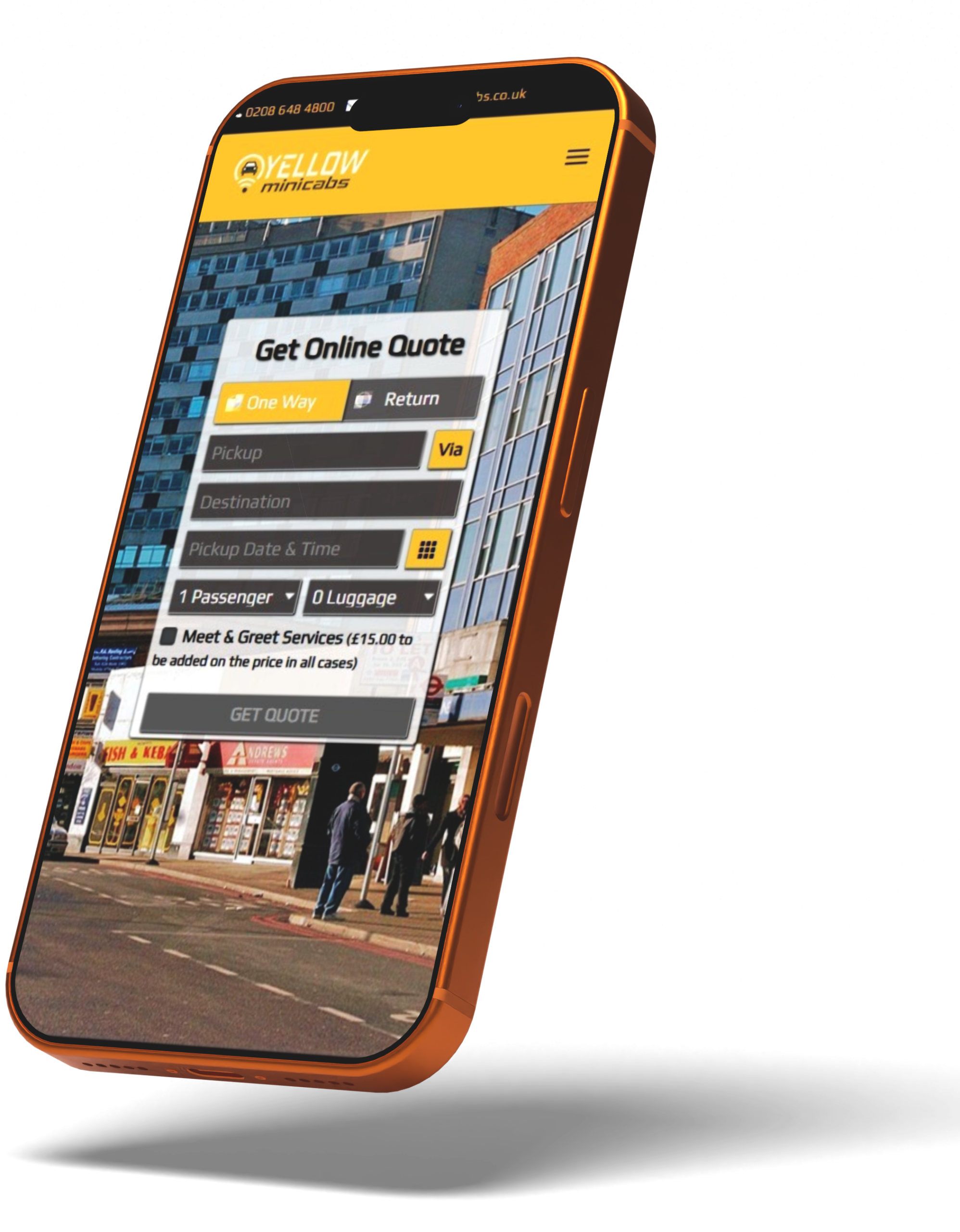 Yellow Minicabs App